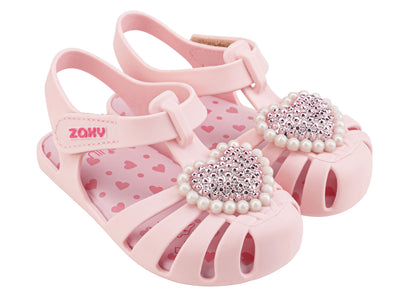 Zaxy Baby Charmed Summer Jelly Sandal In Baby Pink - Baby Zaxy Shoes - Zaxy