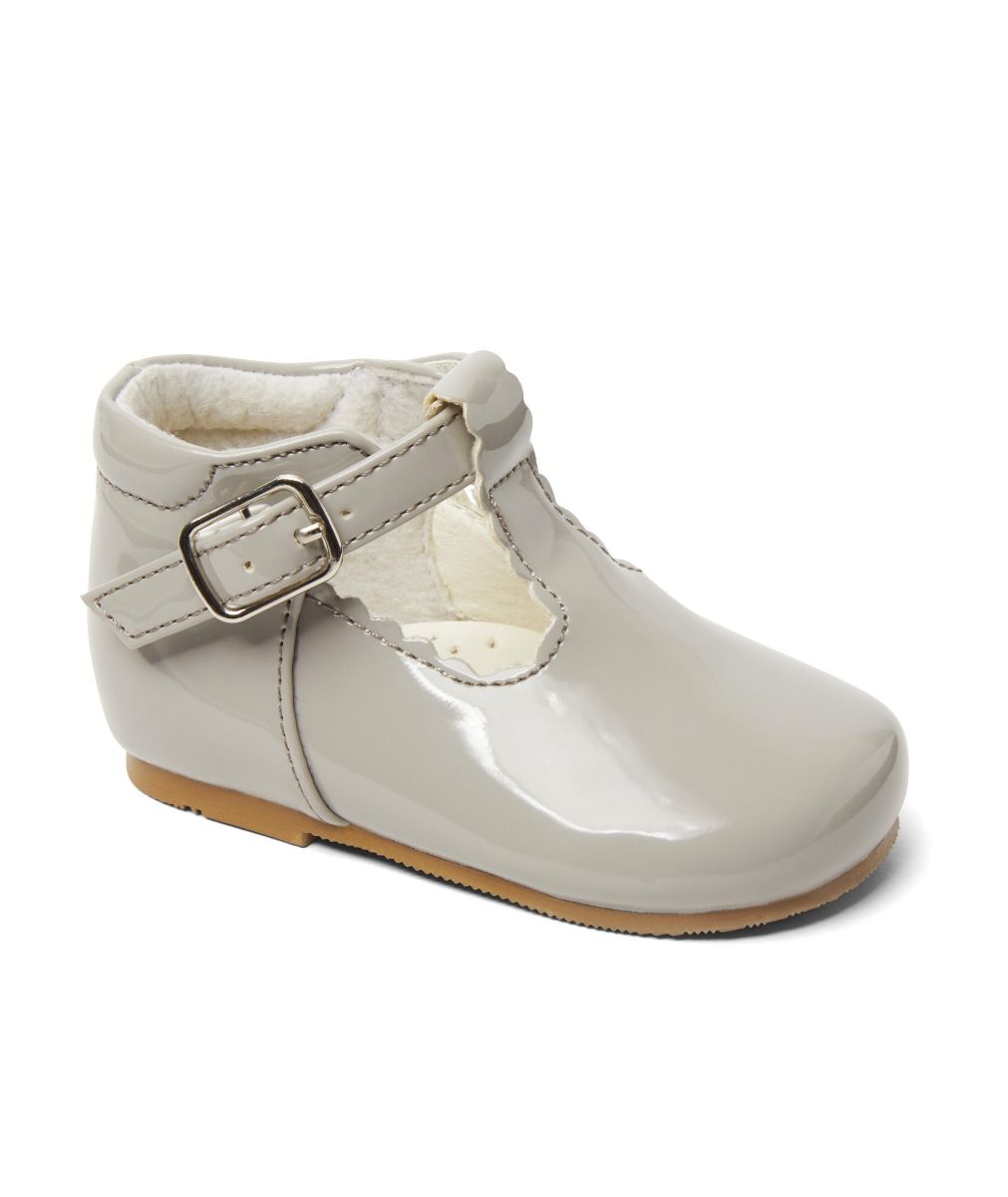 Girls Classic Grey TBar Shoe Kidz Emporium