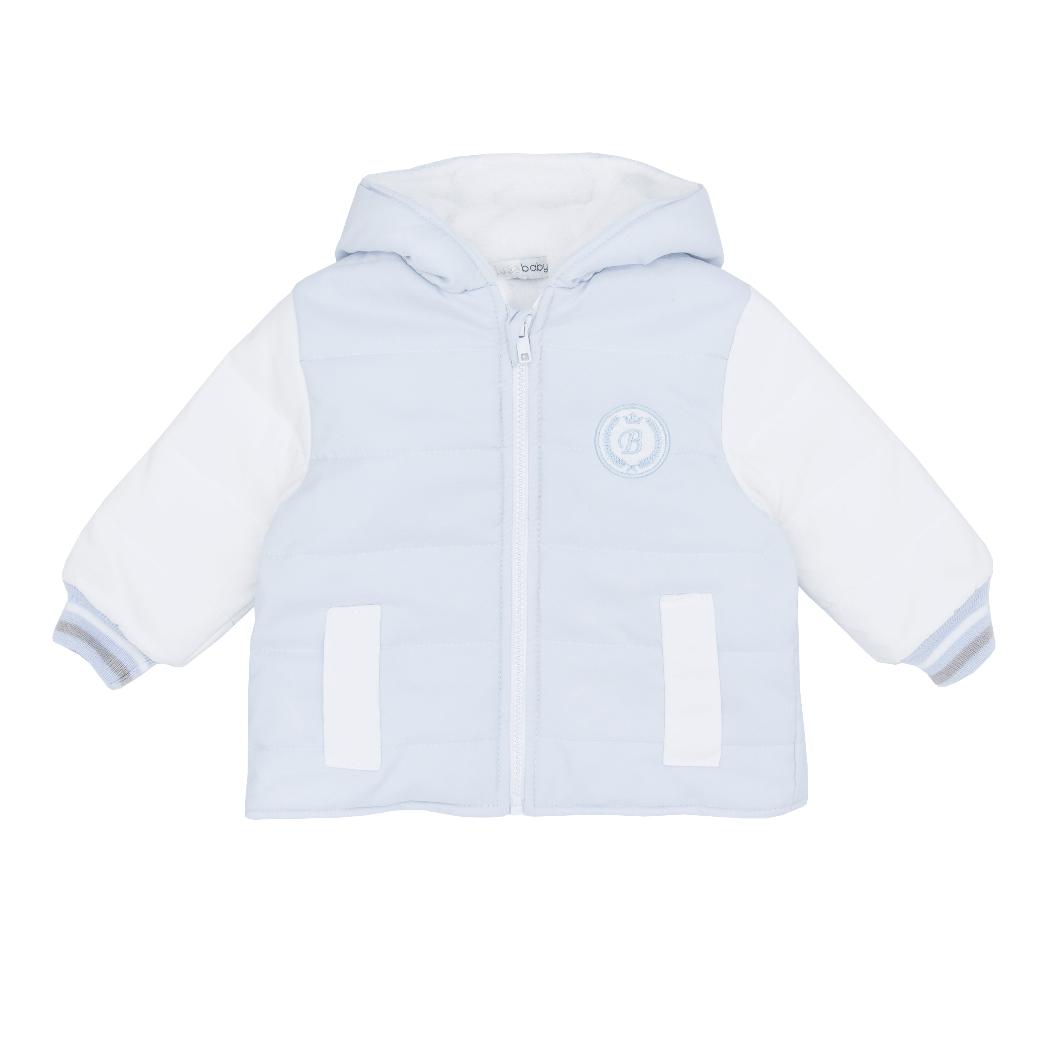 Boys blue hooded jacket by Blues Baby
