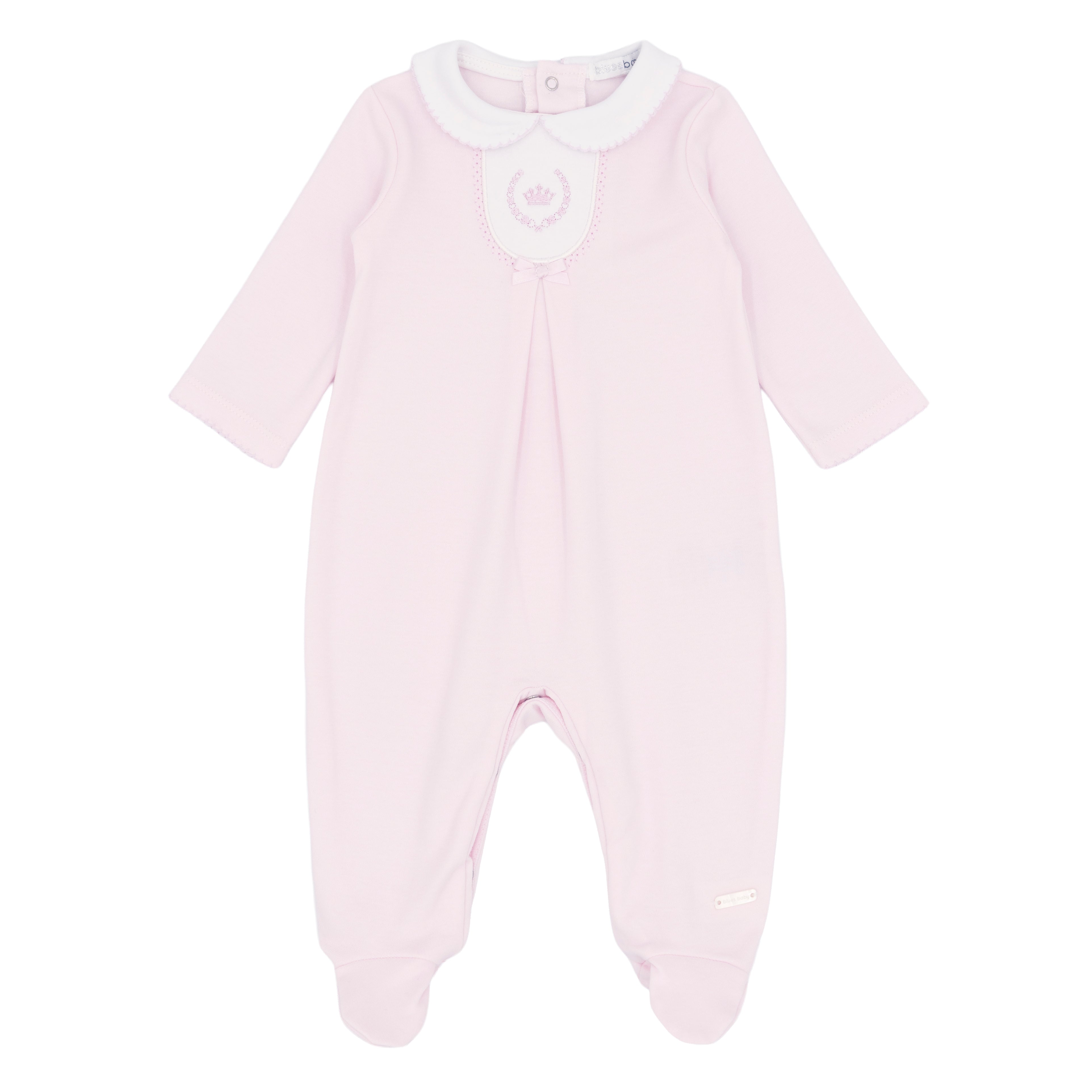 Girls pink premium cotton Cannes all in one by Blues Baby British designer childrenswear at Kidz Emporium