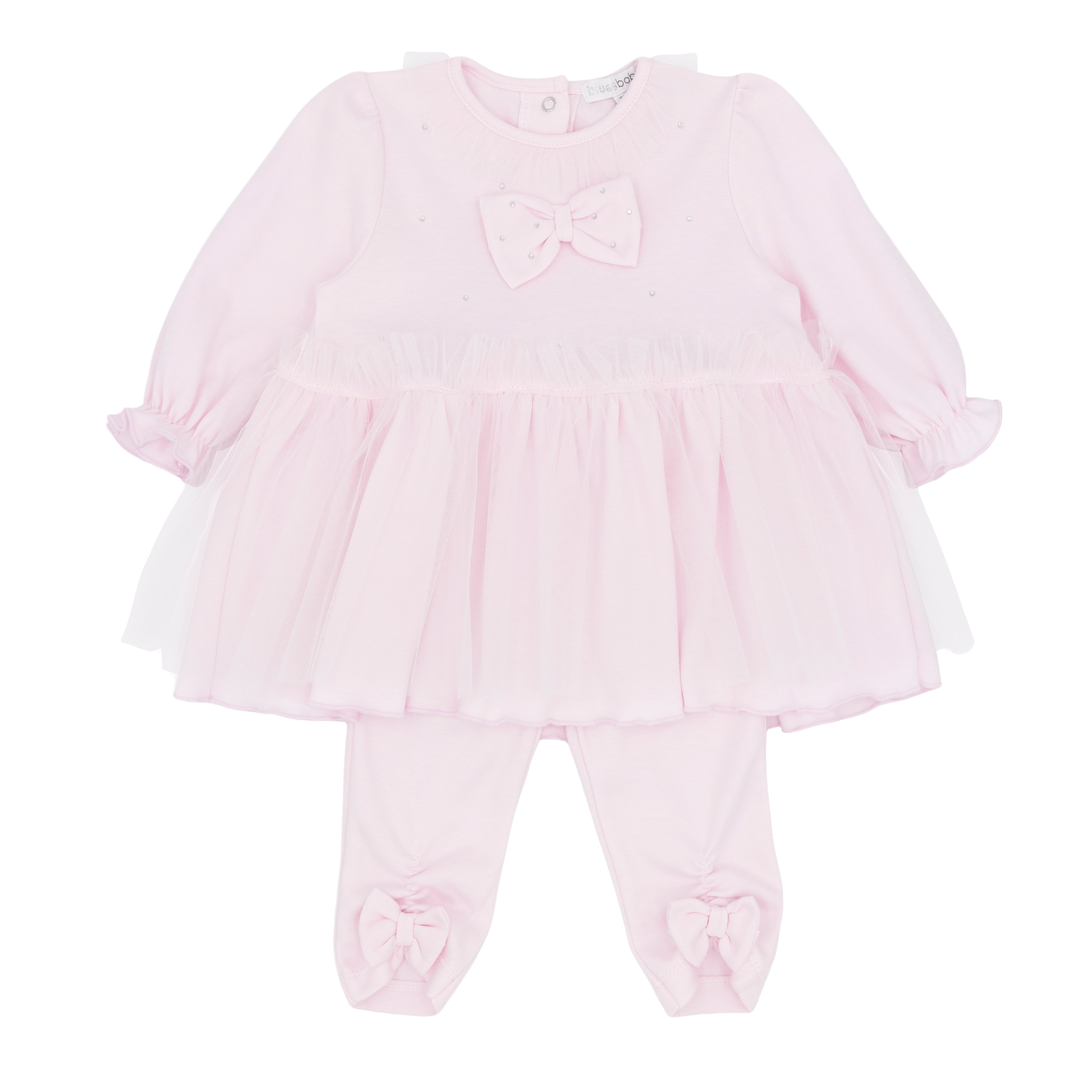 blues baby girls pink helsinki tulle tutu dress and legging set flat lay designer babywear infant fashion boutique baby clothes