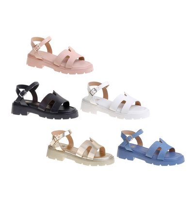 <p data-mce-fragment="1">Experience summer in style with our new girls white block heel summer sandals from Doremi. These designer inspired sandals offer a block heel for added comfort and support, perfect for your little girl's spring and summer adventures. Elevate her wardrobe with these chic and versatile sandals.</p>