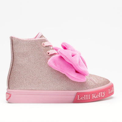 Lelli Kelly Girls Rue Bow Pink Glitter Baseball Boots – Autumn Winter