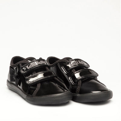 Lelli Kelly Lilly Patent Infant Velcro Trainers with bow detail