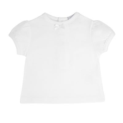 Girls White Short Sleeve T-Shirt | Buy White Short Sleeve T-Shirt For Girls | Kidz Emporium