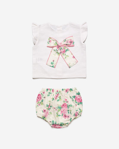 Juliana Girls Two Piece Floral Bloomer Shorts & Top Set - Spanish Baby Girl Boutique Clothing