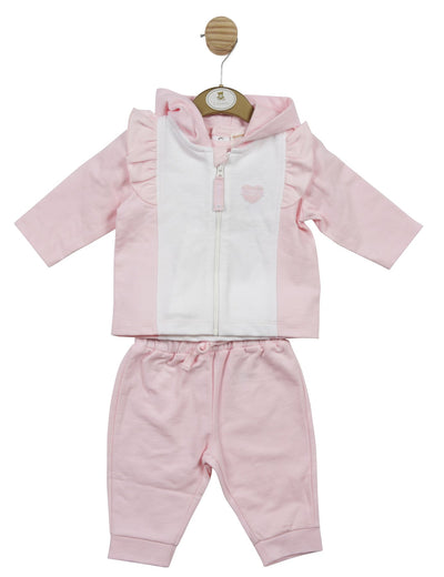 Girls Pink and White 3 piece Jogsuit | Buy Jogsuit For Girls | Kidz Emporium