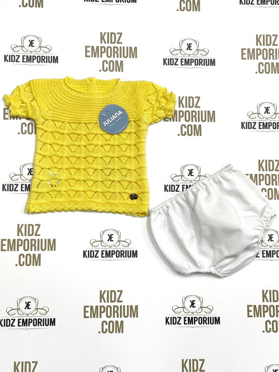 Boys Spanish Babywear 2 pc Lemon Top & Short Set | Kidz Emporium
